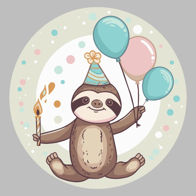 Faultier Geburtstag Comic