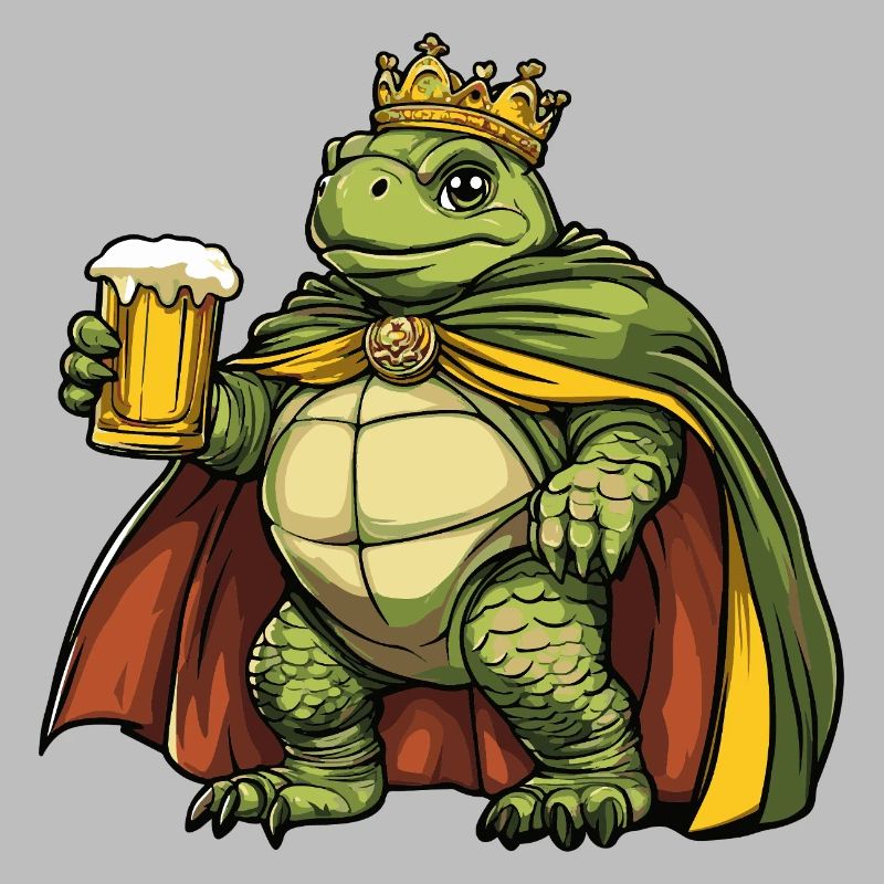 Schildkröte Bier Lustig