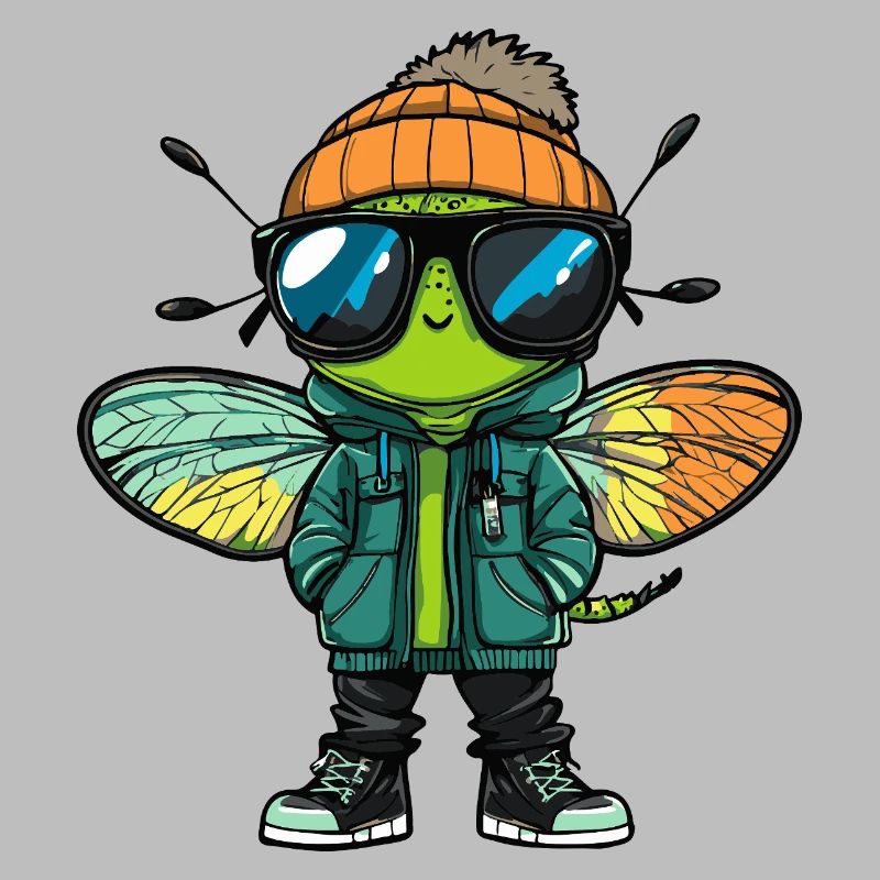 Libellule Bande dessinée cool