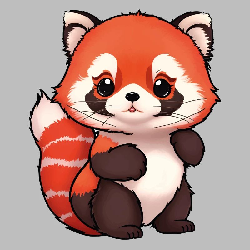 Panda roux totalement mignon