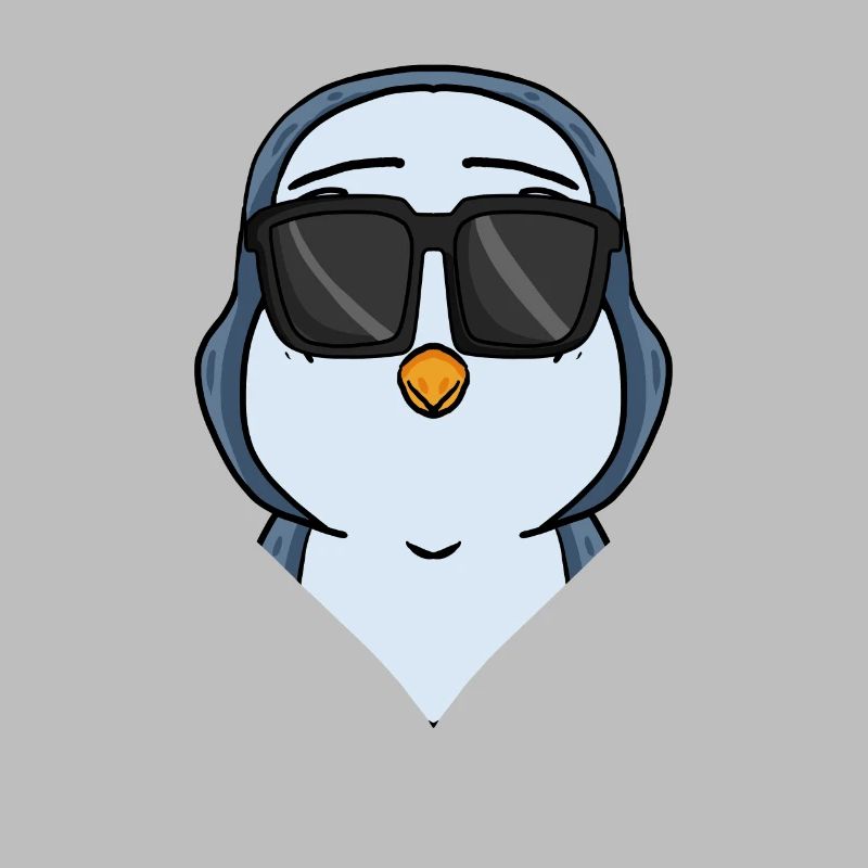 Cooler Pinguin mit Sonnenbrille Cool