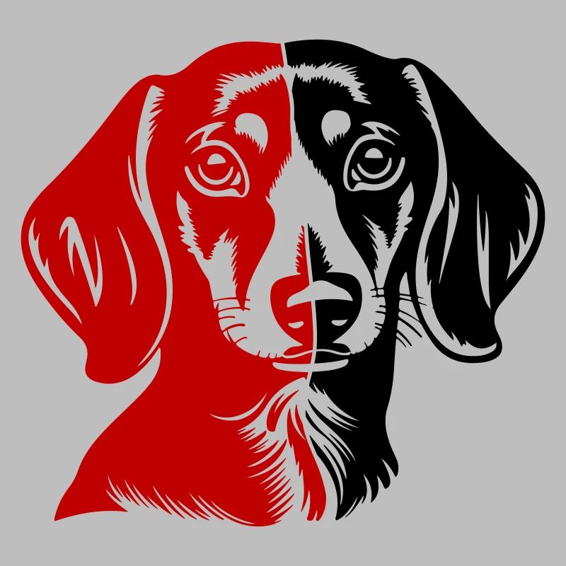 Teckel tête de chien teckel