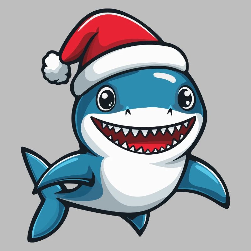 requin Noël mignon