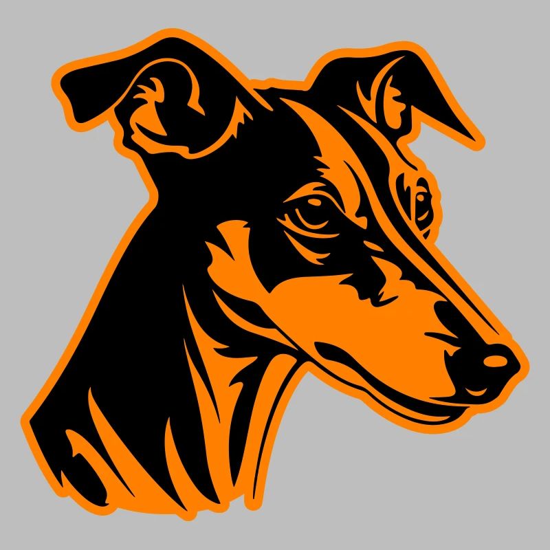 Greyhound Dog Head