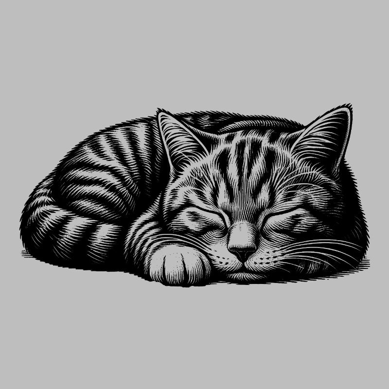 Cute sleeping kitten