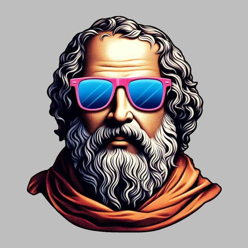 Retro Philosopher Bust