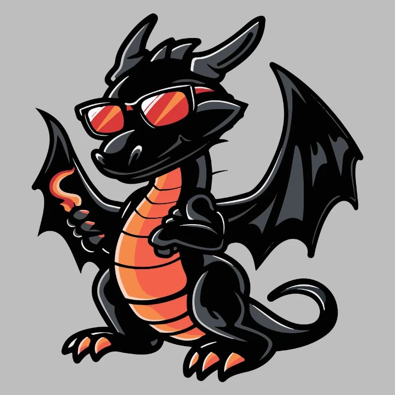 Drache Comic Cool