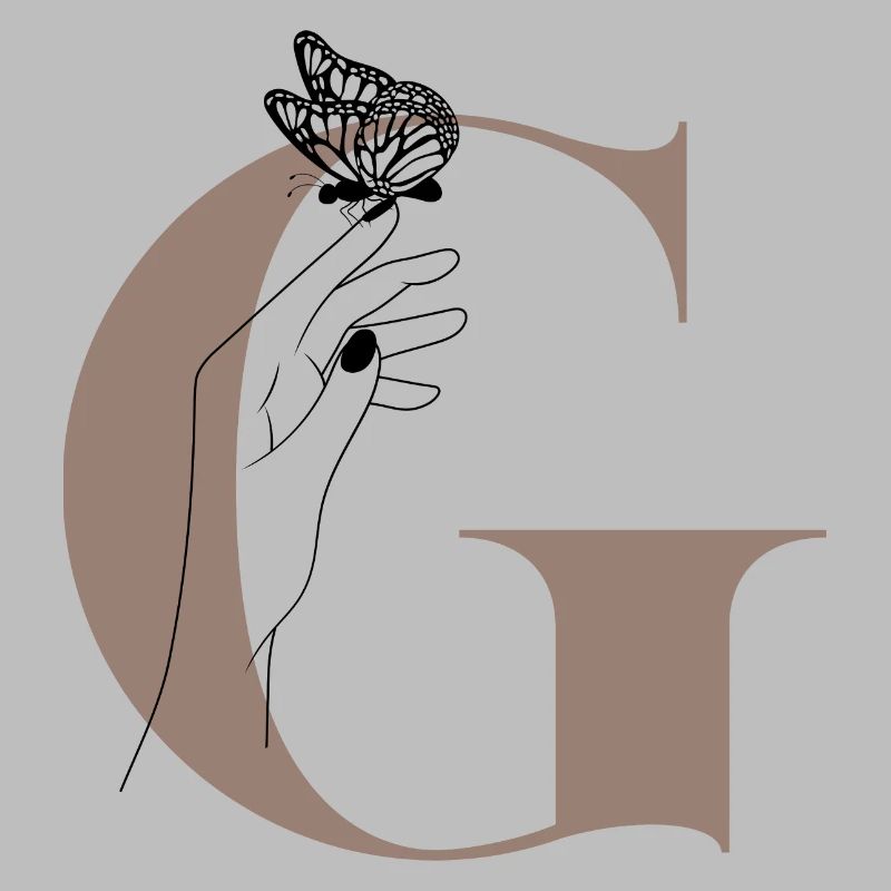 letter G Magic butterfly