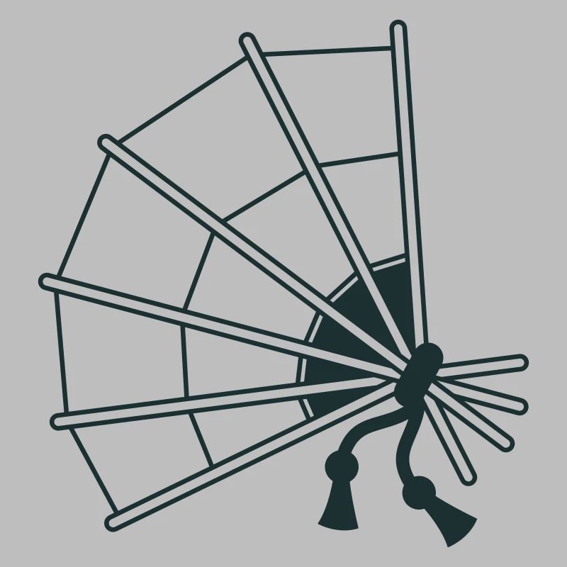 Fancy Japanese hand held fan