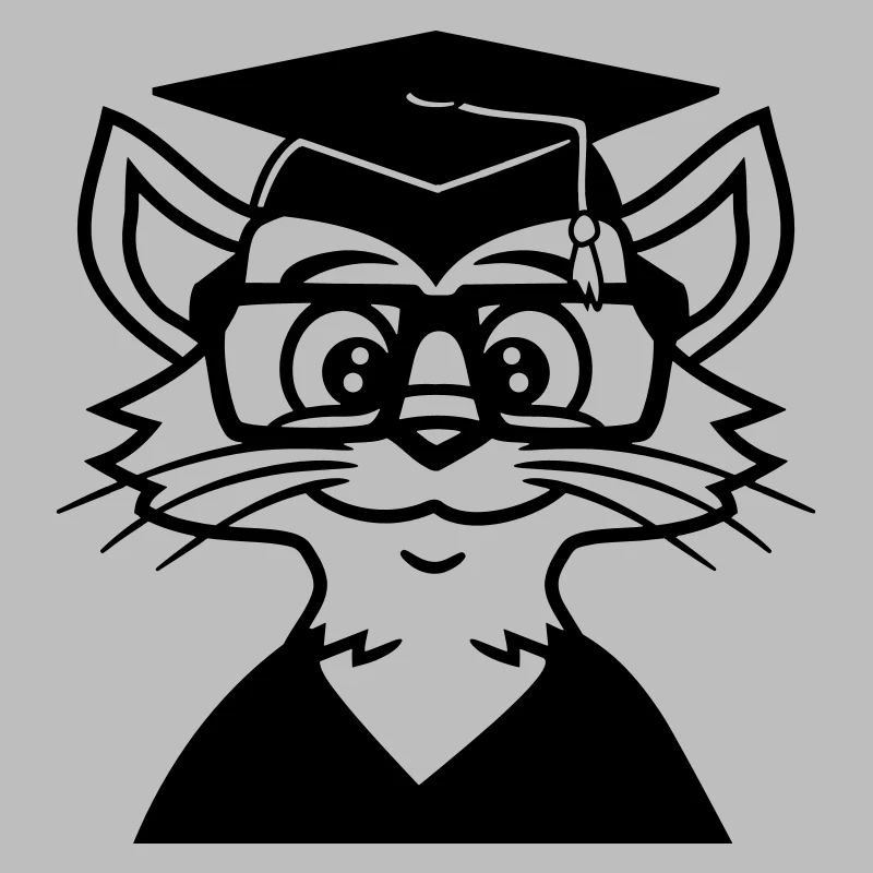 College Abschluss Katze Schulabschluss Bestanden
