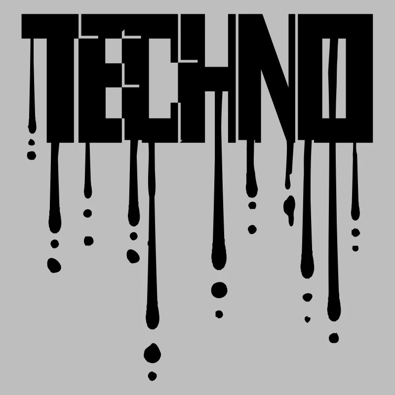 Drops of graffiti techno