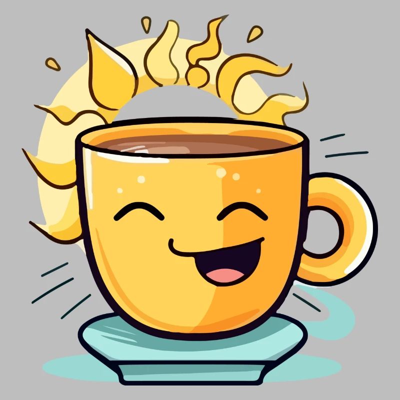 Fröhlicher Kaffee