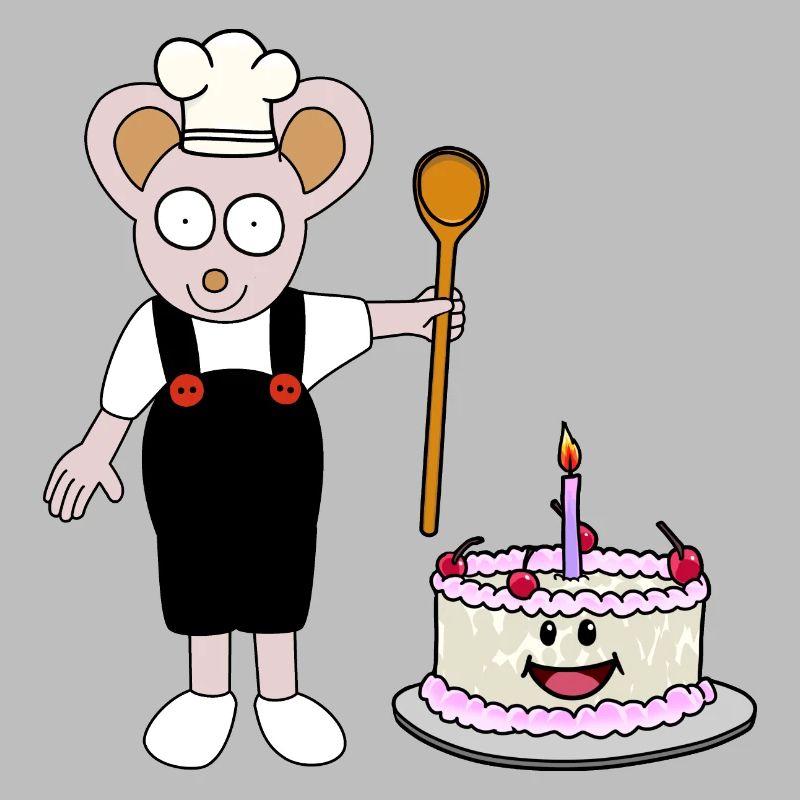 Idée cadeau d’anniversaire Mouse Baker Pastry Chef