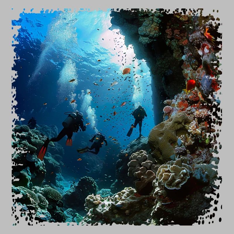 Explore the underwater world with diving