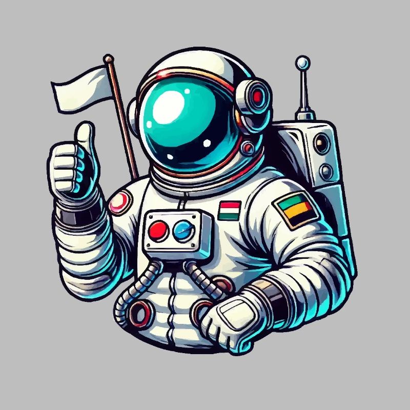 Bande dessinée d’astronaute