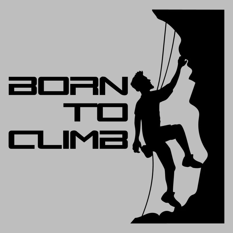 texte né pour grimper né raide mur grimpeur k