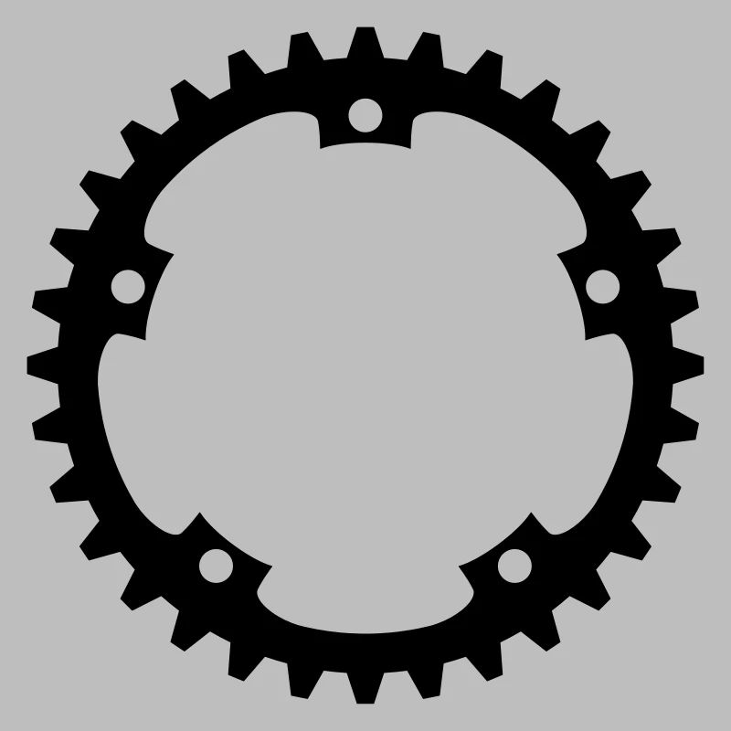 bicycle mechanical gear mechanical round serrated