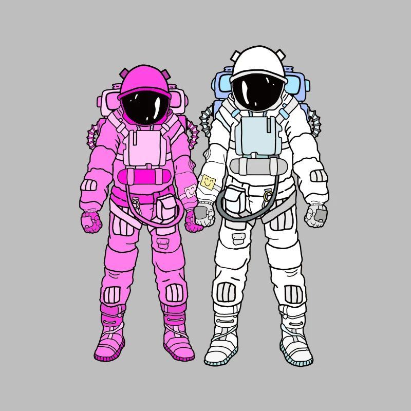 Astronauten Paar