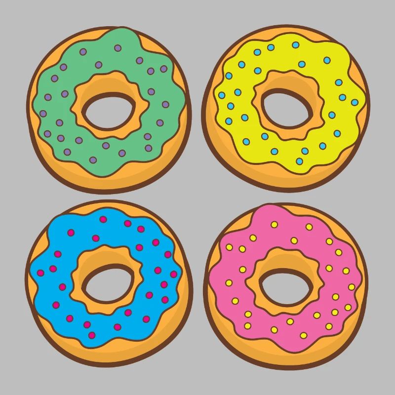 Four doughnuts donuts