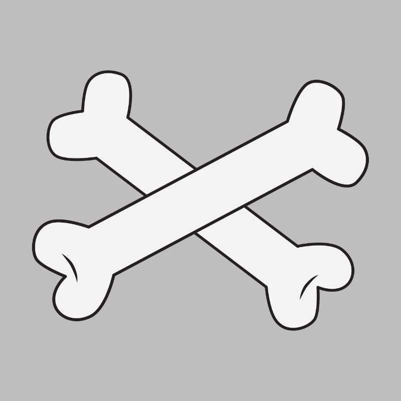White crossed bones