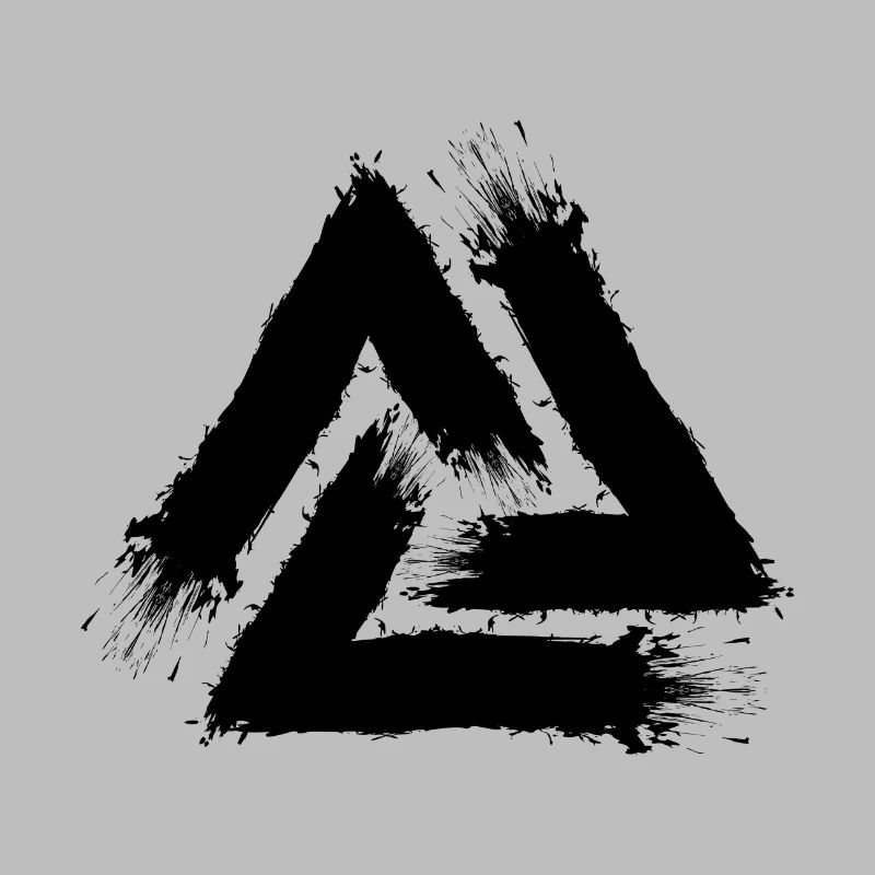 Símbolo de Valknut icono negro Símbolo celta
