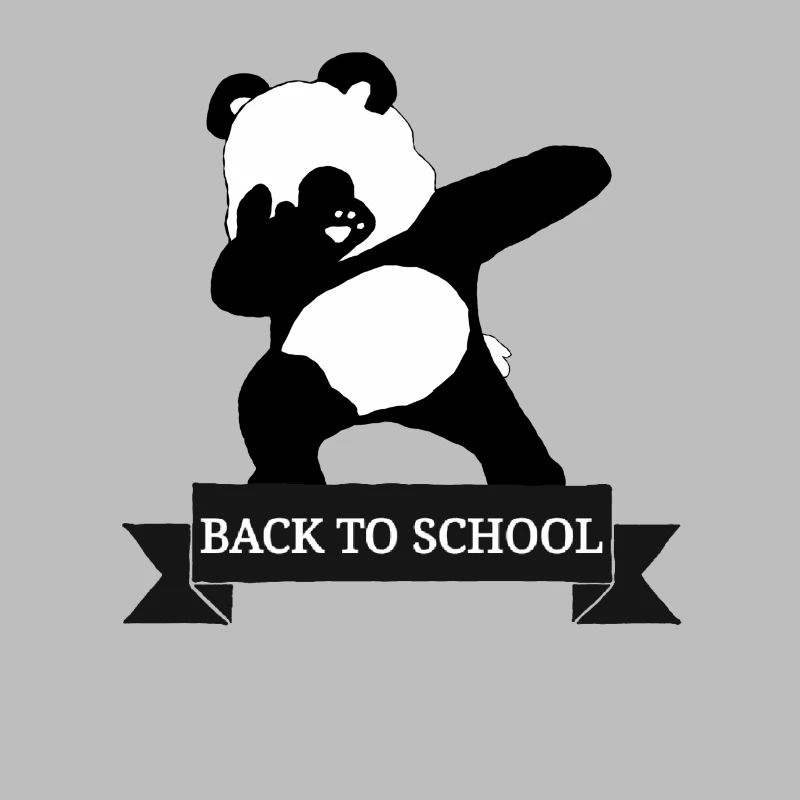 Schulanfang dabbender Panda Schulstart Schule Dab