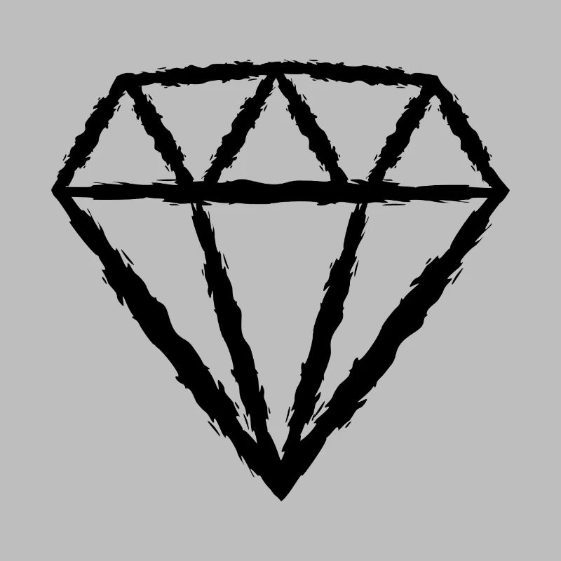 Diamond black icon