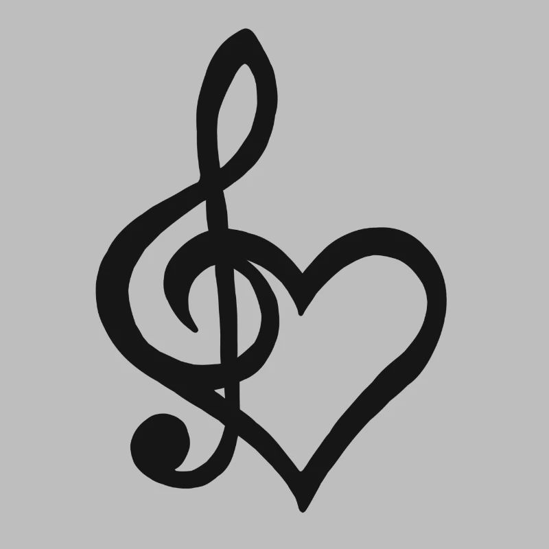 Clef Heart Singer Music Dance Sing