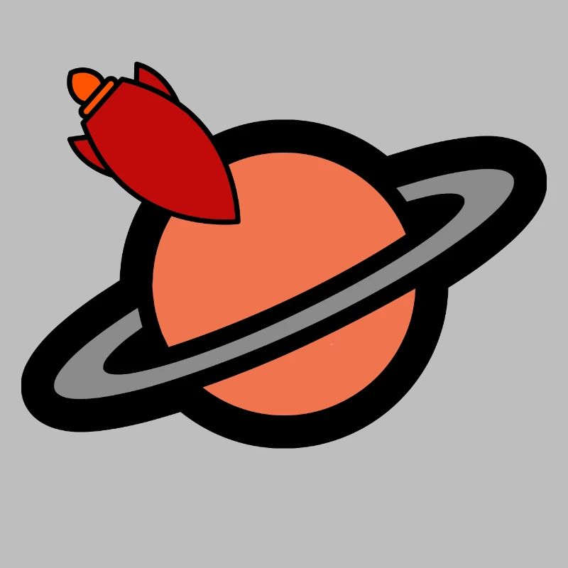 direction la planète Saturne