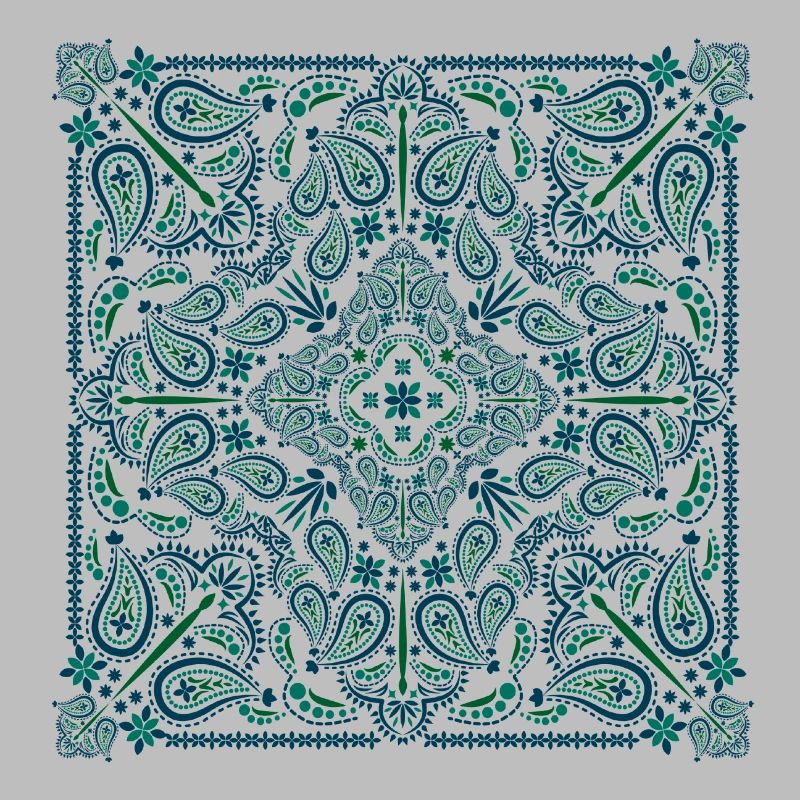 Paisley Modèle - Mandala, Mosaïque, Impression de fleurs