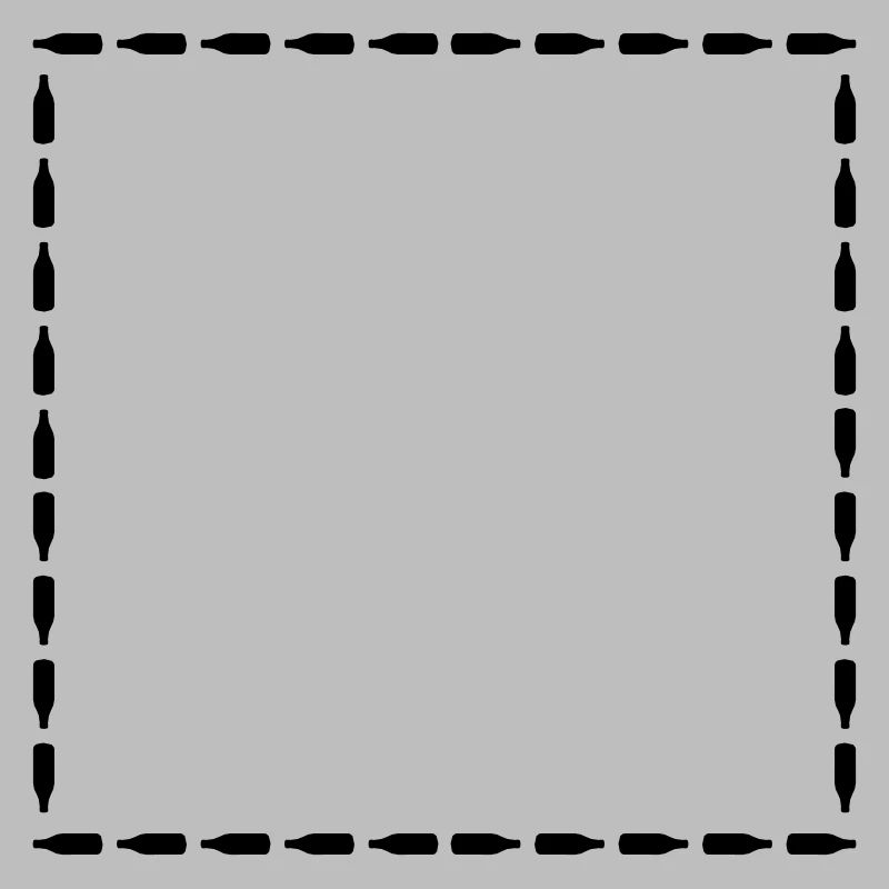 Square Beer Bottles Frame