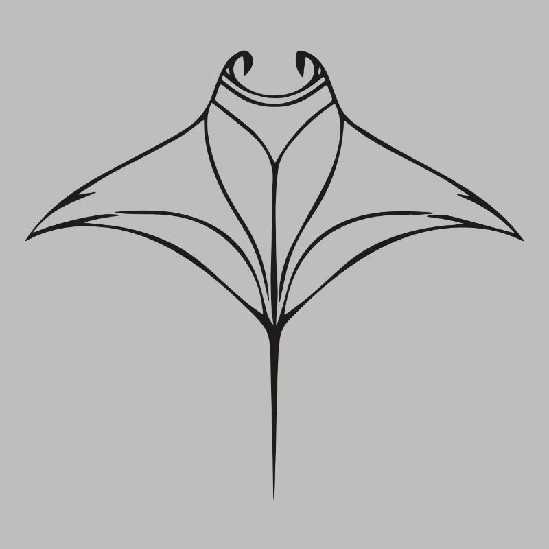 Manta rays in elegant flight