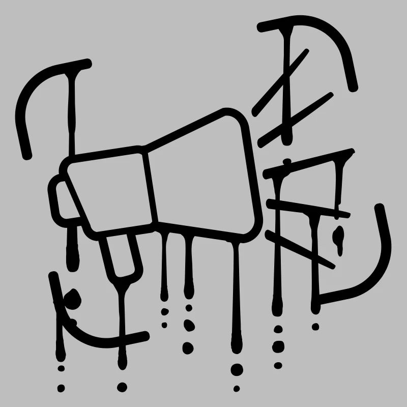 Graffiti Drops Symbole Megafon