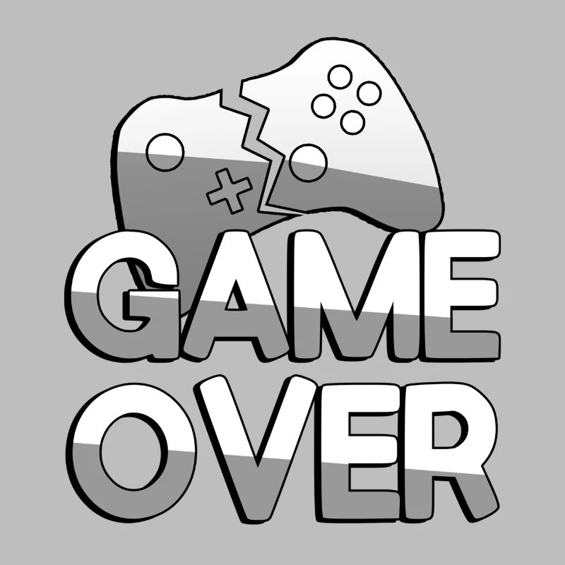 GAME OVER + Controller - Gaming