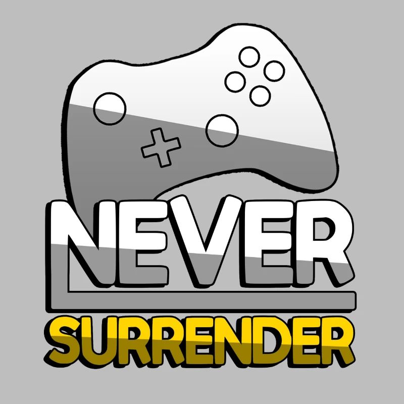 NEVER SURRENDER (Gelb) + Controller - Gaming