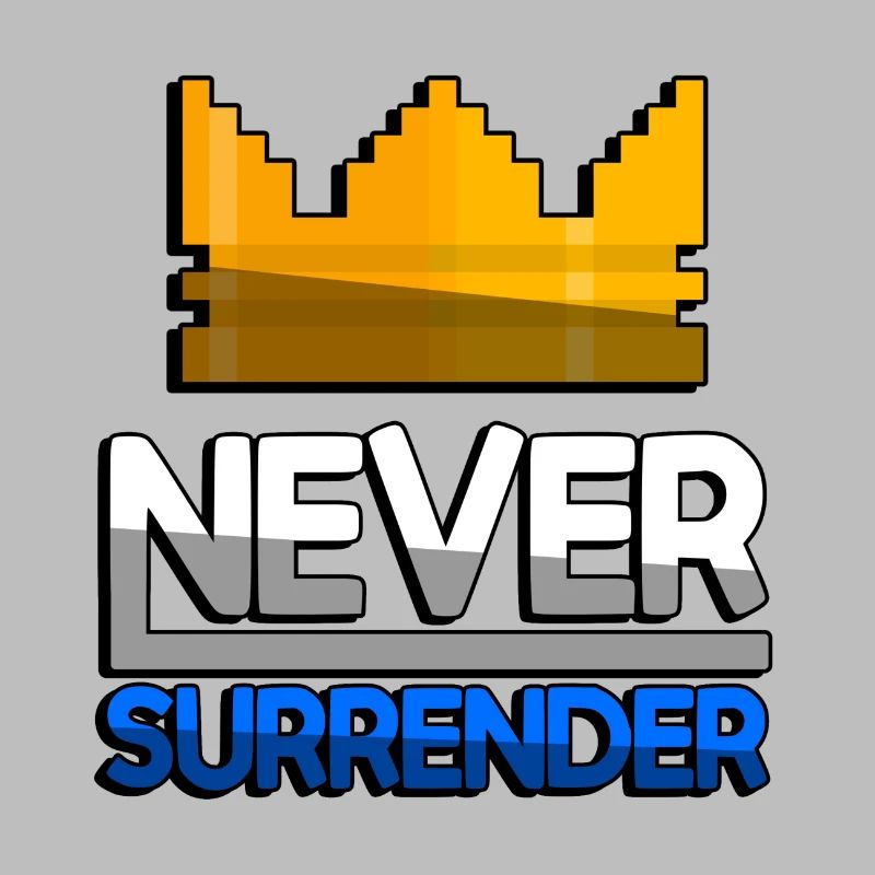 NEVER SURRENDER (Bleu) + King Crown - Jeux