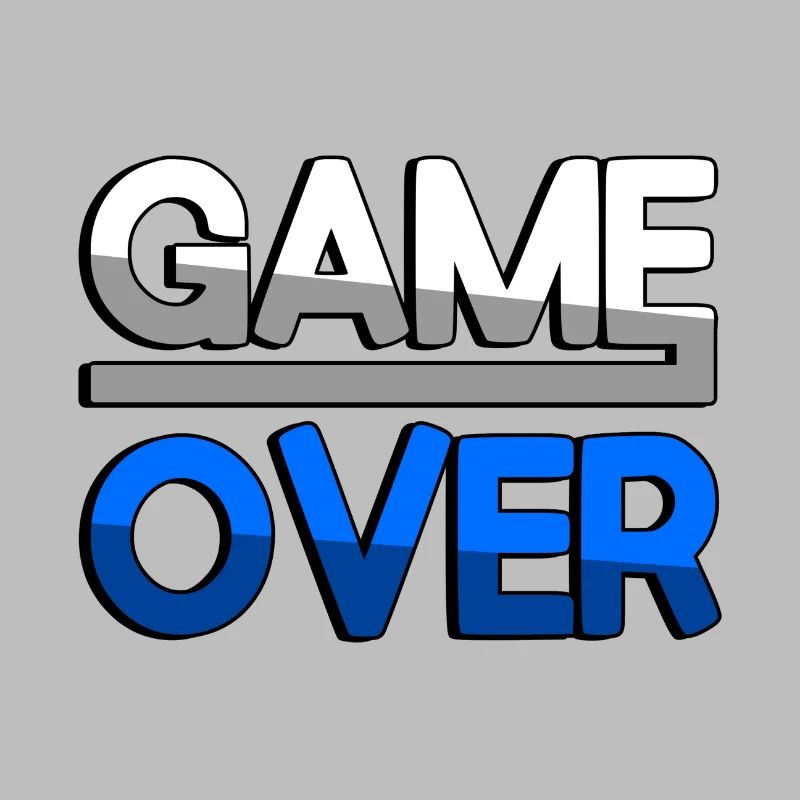 GAME OVER (Blue) - Gaming