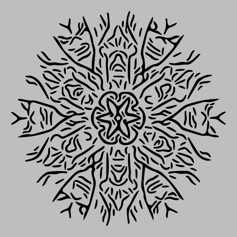 Mandala Flower Lines Abstract Shape Pattern