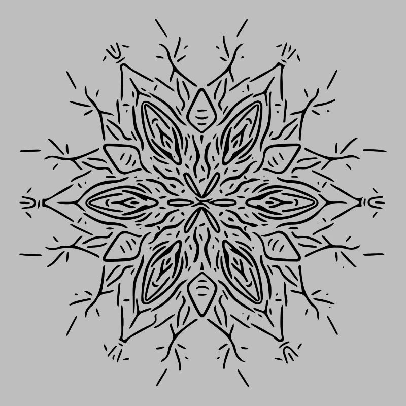 Mandala Blume Linien Form Muster
