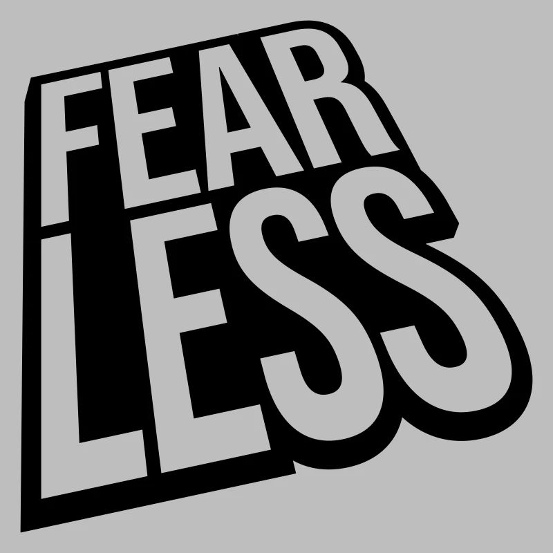 fearless Text Zitat Design