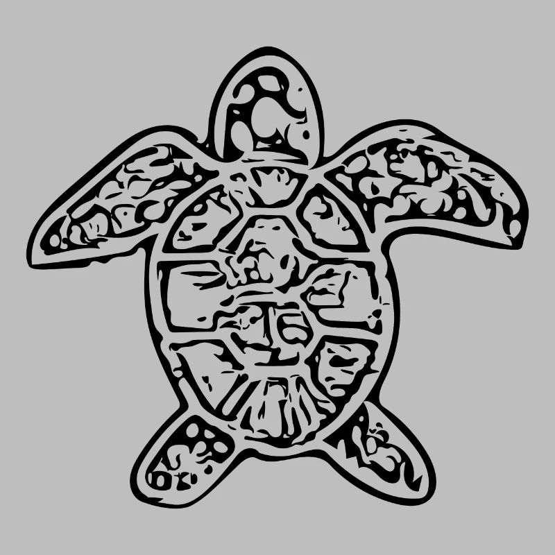 Vintage abstract turtle