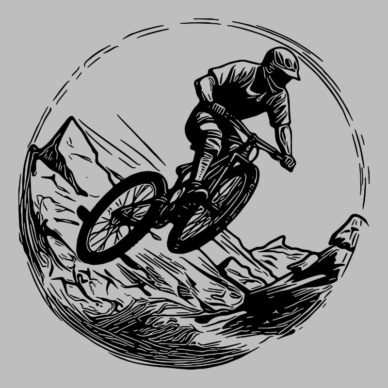 Saut VTT avec vélo