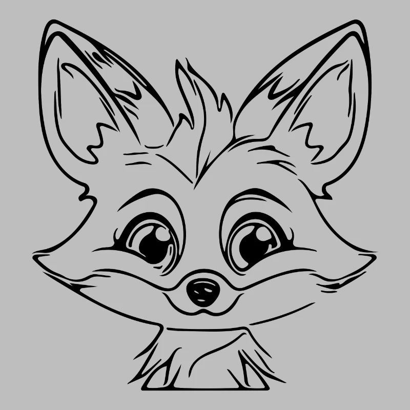 Cute Cute Kids Fox