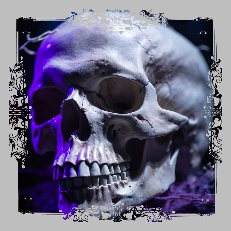 Der Totenkopf wird oft als Dekoration verwendet