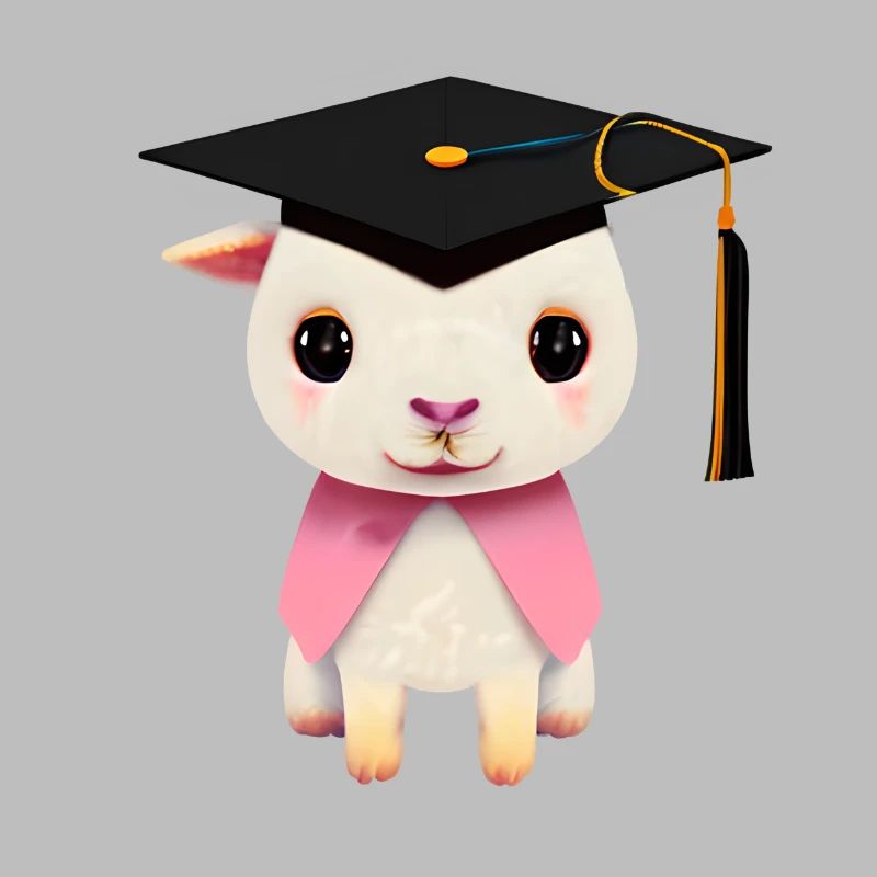 Bachelor Schulabschluss Alpaka Studium Absolvent