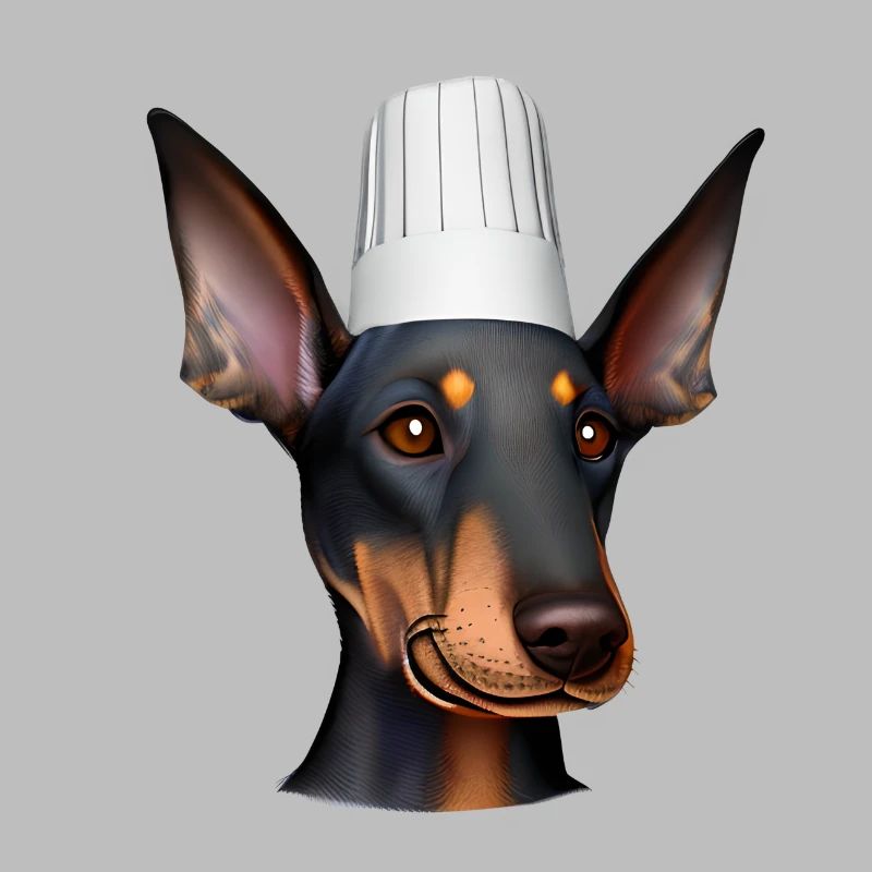 Dobermann Gastronom Hund Dobermannwelpe Köche