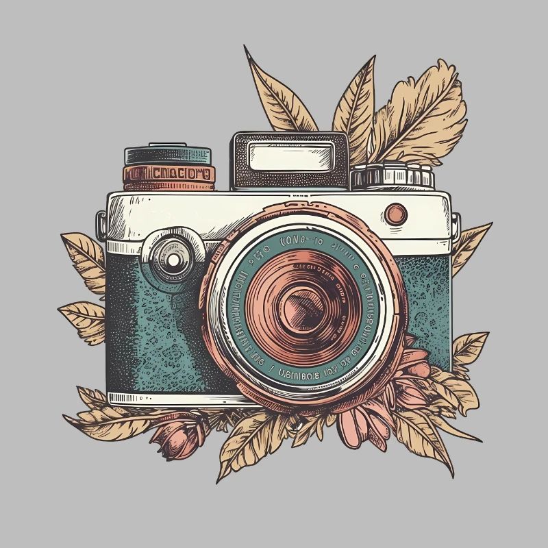 Cool Vintage Retro Camera Boho Style