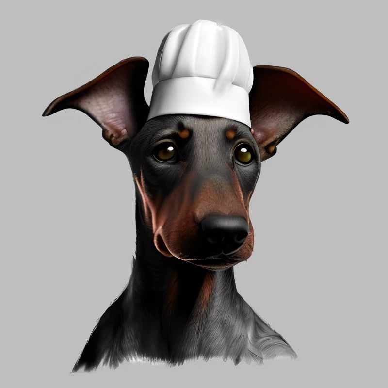 Doberman Ristoratore Cuochi Cane Doberman Cucciolo