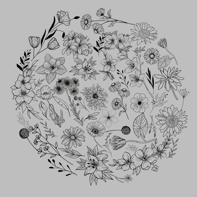 Minimalistische Blume