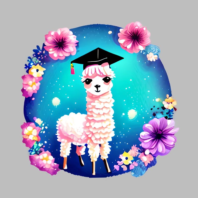 Bachelor Schulabschluss Alpaka Studium Absolvent